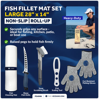 Fish Fillet Mat Kit 28" x 14" - White