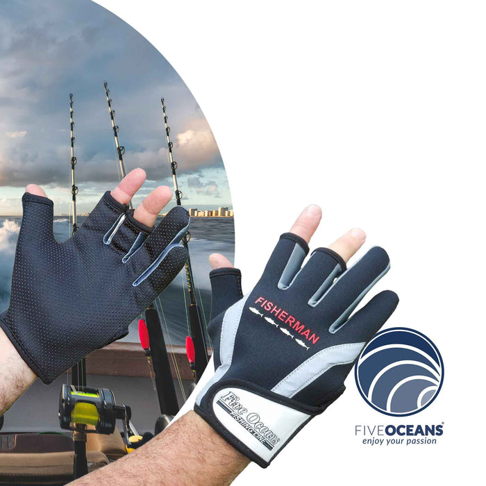 Fisherman Glove, Black, Size XL - FO3774 - Five Oceans