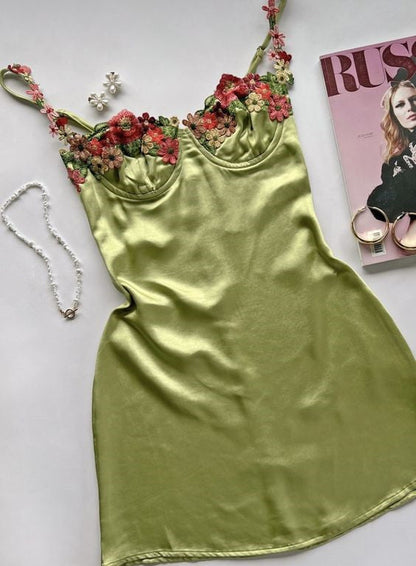 Floral Spaghetti Straps Homecoming Dresses Mini Celebrity Dress