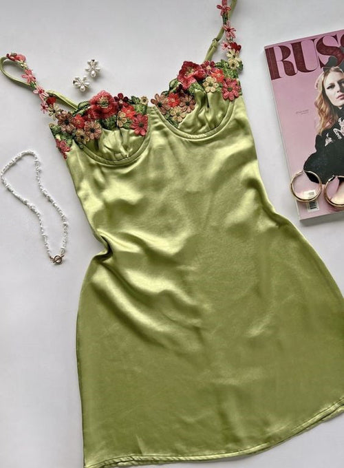 Floral Spaghetti Straps Homecoming Dresses Mini Celebrity Dress