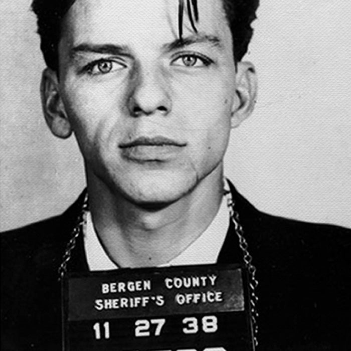 Frank Sinatra Mugshot Canvas Wall Art Print - SharpWallArts