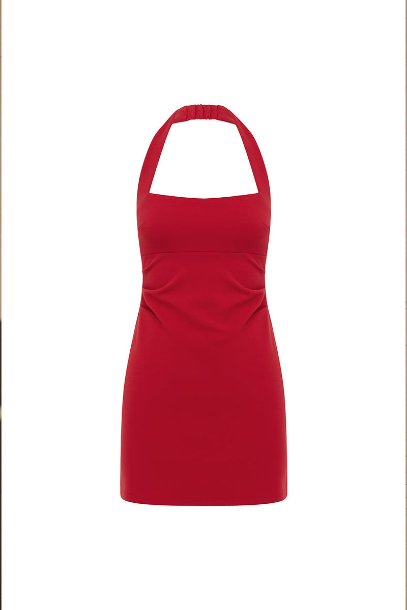 Franka Mini Dress - Red - SHOPJAUS - JAUS
