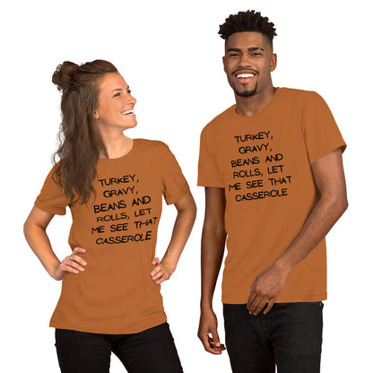 Foodie gift idea funny turkey dinner top for Thanksgiving celebrations