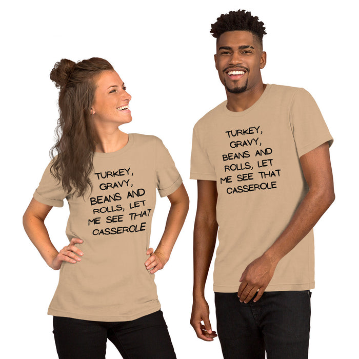 Thanksgiving feast tee funny food graphic with festive phrase