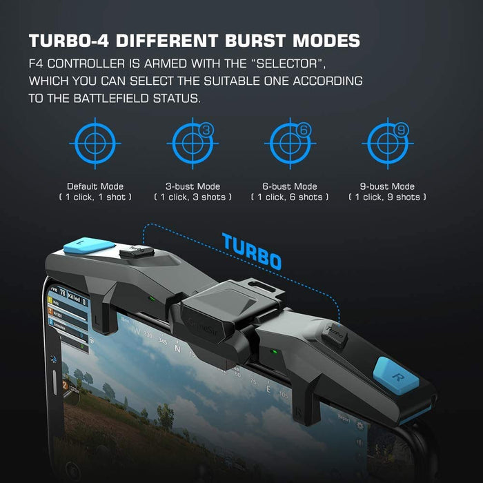 Gamesir F4 Falcon Mobile Gaming Controller Triggers For Android iOS Device