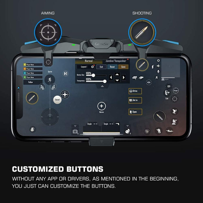 Gamesir F4 Falcon Mobile Gaming Controller Triggers For Android iOS Device