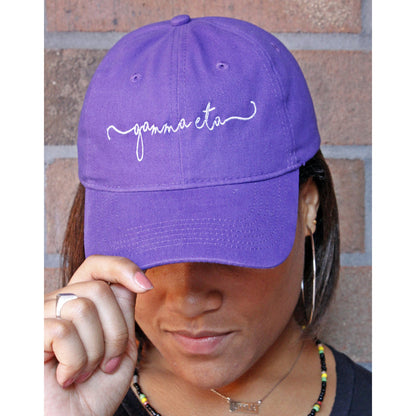 Gamma Eta Script Hat