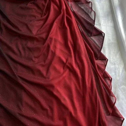 Glitter Burgundy Black Vintage Mermaid Prom Dresses Senior Party Graduation Dress,AST2317