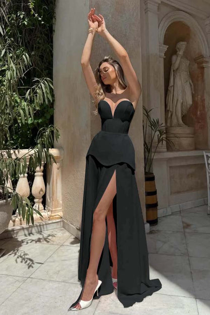 Gorgeous Blushing Pink V-Neck Strapless Prom Dress Sheer with