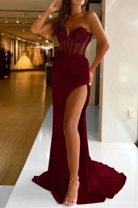 Gorgeous Mermaid Sequin Prom Dress Sleeveless with