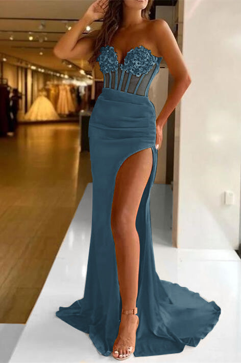 Gorgeous Mermaid Sequin Prom Dress Sleeveless with