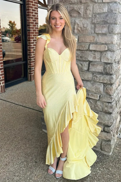 Gorgeous Navy Beaded Mermaid Prom Dress with Lace Up Detail and Front Slit