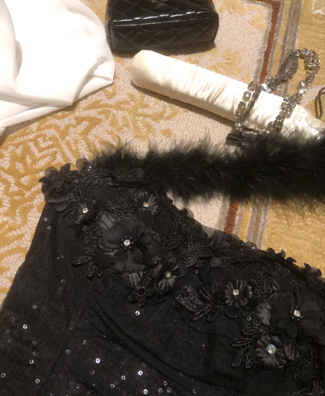 Gorgeous One Shoulder Sheath Homecoming Dresses Tulle Applique Short Prom Dresses Black Birthday Dresses
