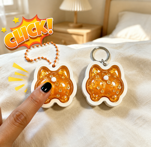 Handmade Cute Dog Butt Fidget Clicker Toy Resin Mold【First-of-Its-Kind & Exclusive】