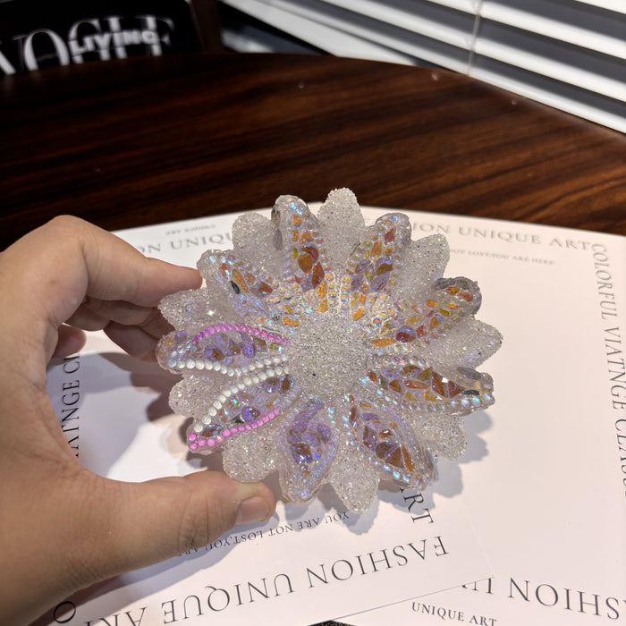 Handmade Diamond Flower-Shaped Storage Tray Resin Mold