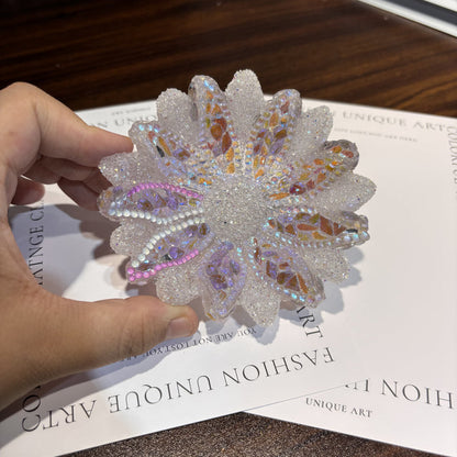 Handmade Diamond Flower-Shaped Storage Tray Resin Mold