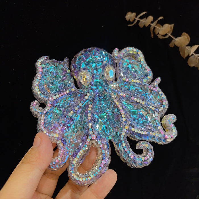 Handmade Diamond Octopus Divided Storage Tray Resin Mold