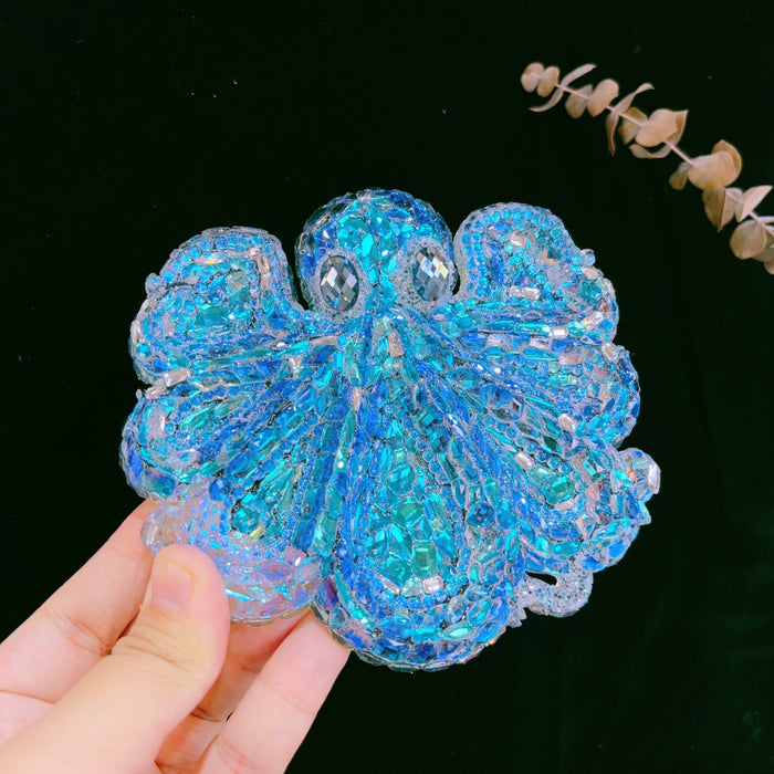 Handmade Diamond Octopus Divided Storage Tray Resin Mold
