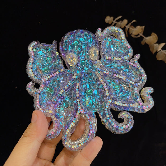 Handmade Diamond Octopus Divided Storage Tray Resin Mold