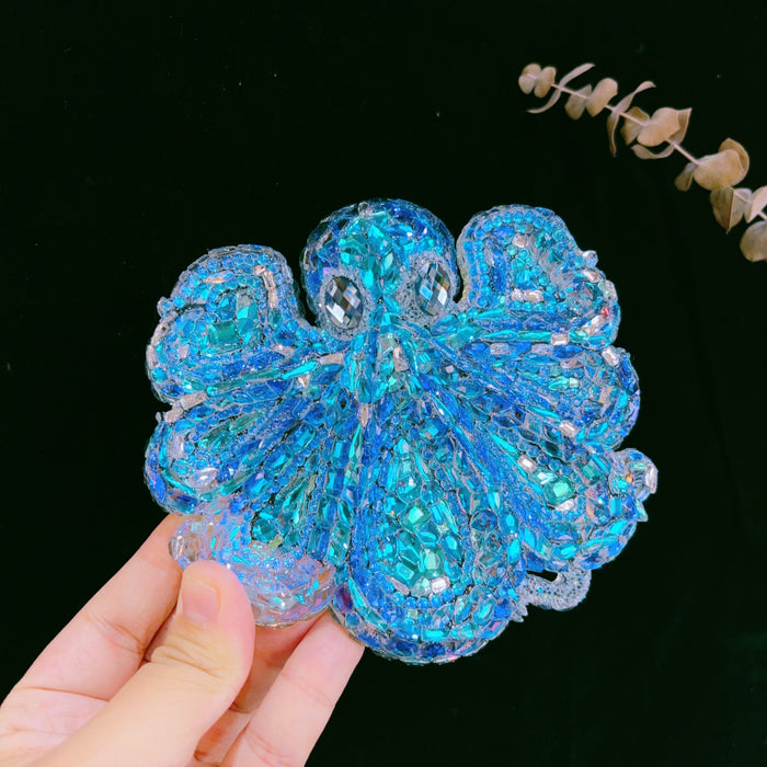 Handmade Diamond Octopus Divided Storage Tray Resin Mold