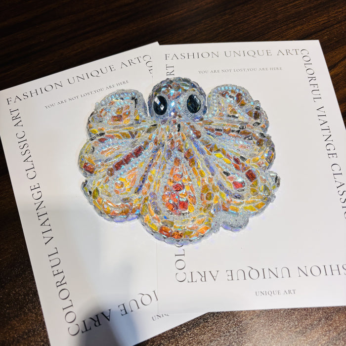 Handmade Diamond Octopus Divided Storage Tray Resin Mold