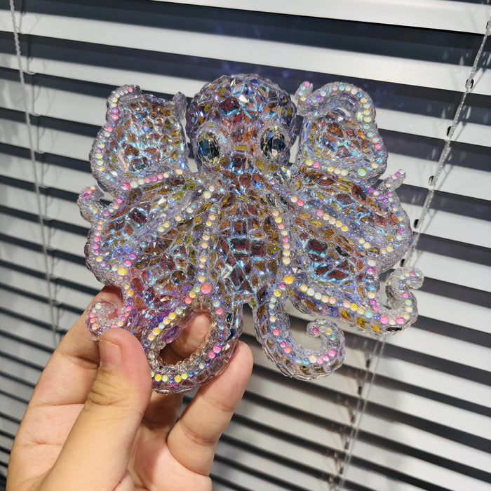 Handmade Diamond Octopus Divided Storage Tray Resin Mold