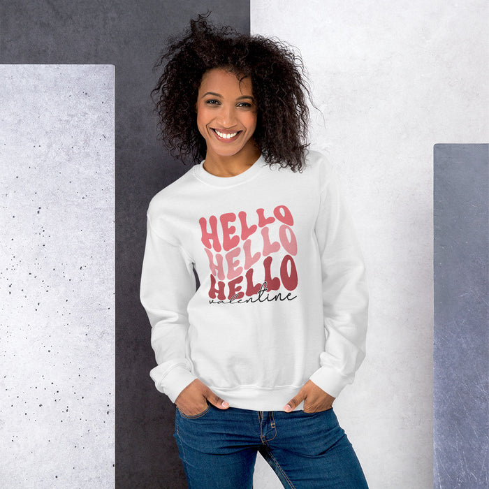 Hello Valentine Crewneck Sweatshirt