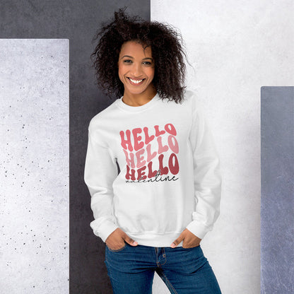 Hello Valentine Crewneck Sweatshirt