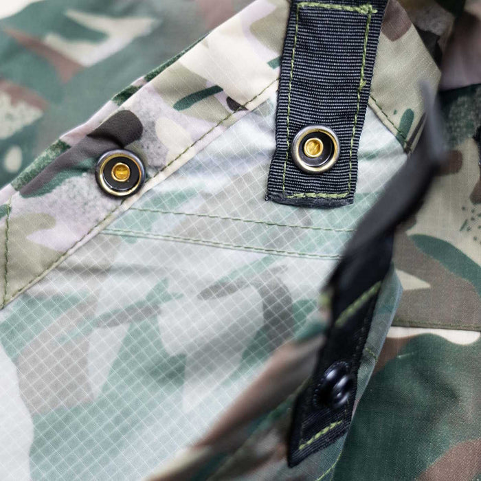 press studs camouflage basha highlander shelter