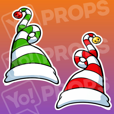 Holiday/Christmas Wearable Prop - (Sock Hat)