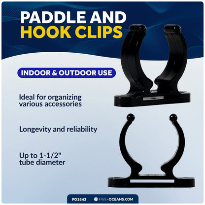 Hook Holder Clip for Up to 1-1/2" Tube Dia. - FO1843 - Five Oceans