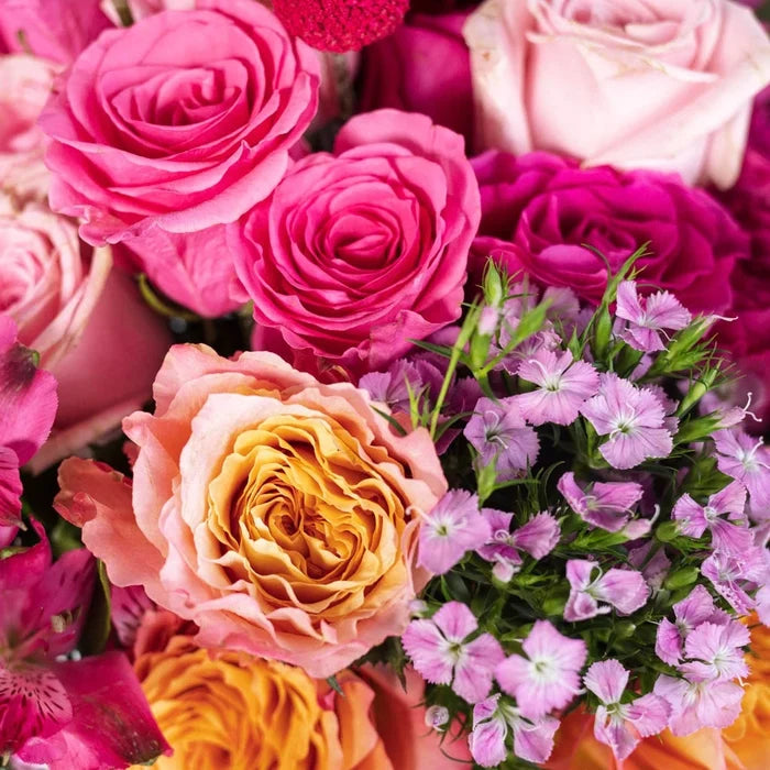 Hot Popping Pink Wedding Centerpieces Close Up - Image