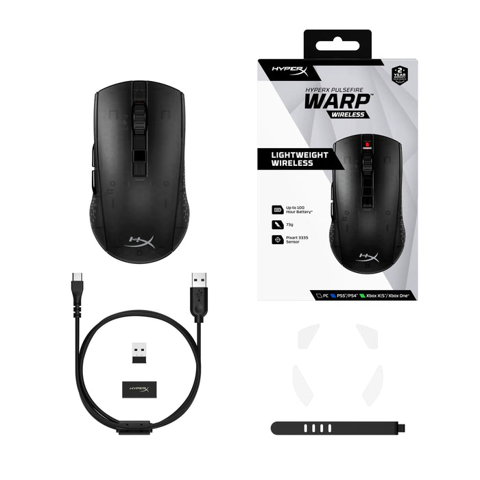 HyperX Pulsefire Warp Wireless Gaming Mouse - Black