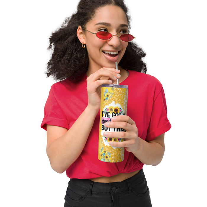 I Got A Good Heart But This Mouth Stainless steel tumbler