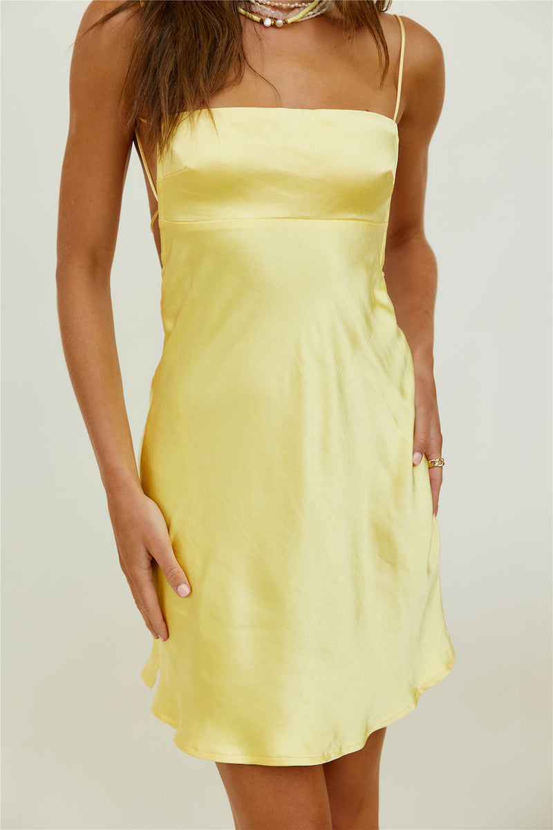 Ivy Mini Dress - Yellow - SHOPJAUS - JAUS