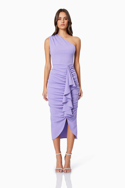 Jade Midi Dress - Purple - SHOPJAUS - JAUS