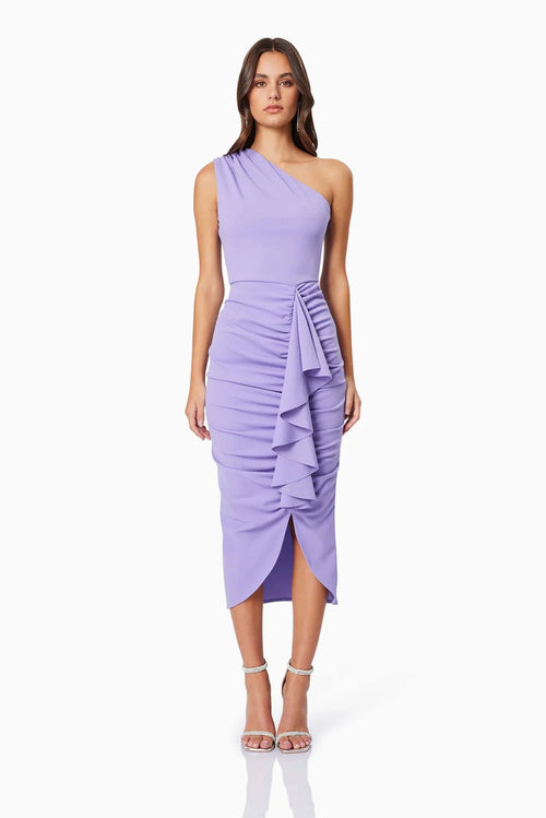 Jade Midi Dress - Purple - SHOPJAUS - JAUS