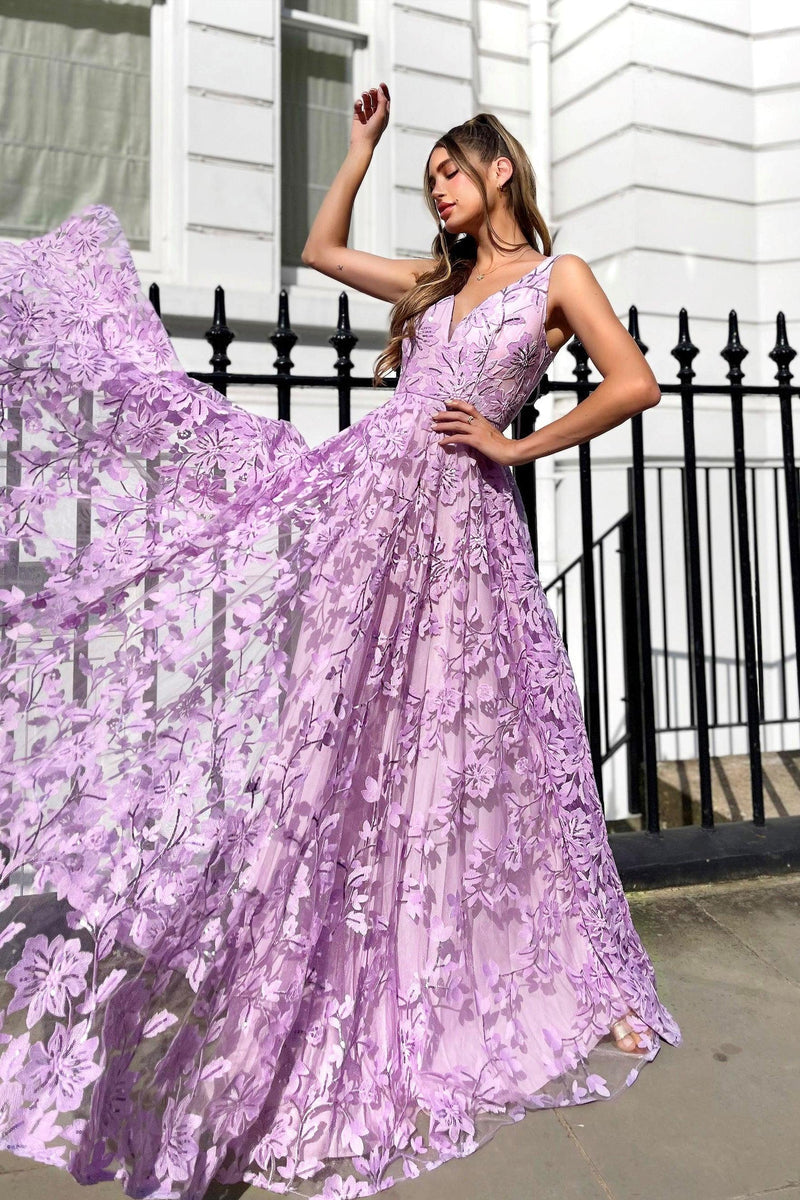 Jadore JP140 Gown - Lilac - JAUS