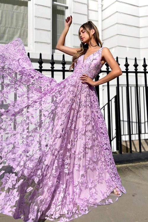 Jadore JP140 Gown - Lilac - JAUS