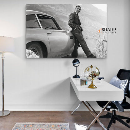 James Bond Sean Connery Canvas Wall Art Print - SharpWallArts