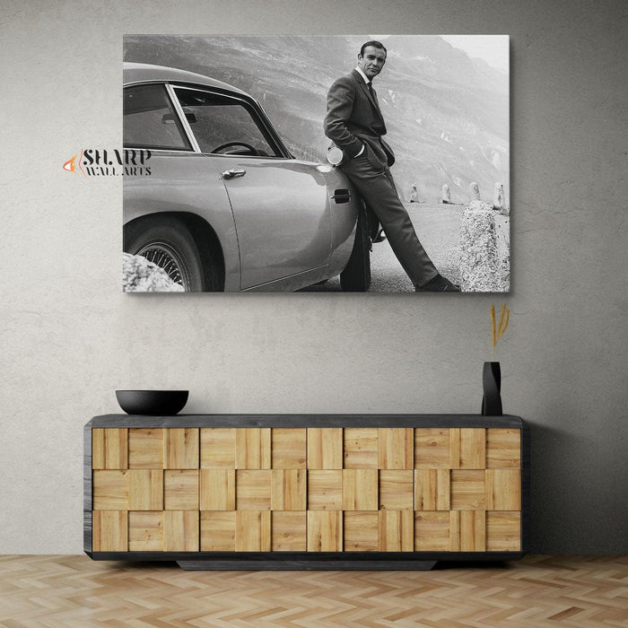 James Bond Sean Connery Canvas Wall Art Print - SharpWallArts