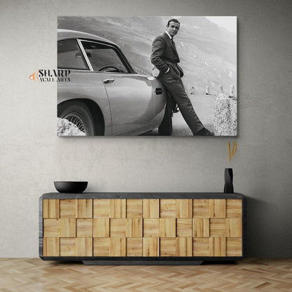 James Bond Sean Connery Canvas Wall Art Print - SharpWallArts