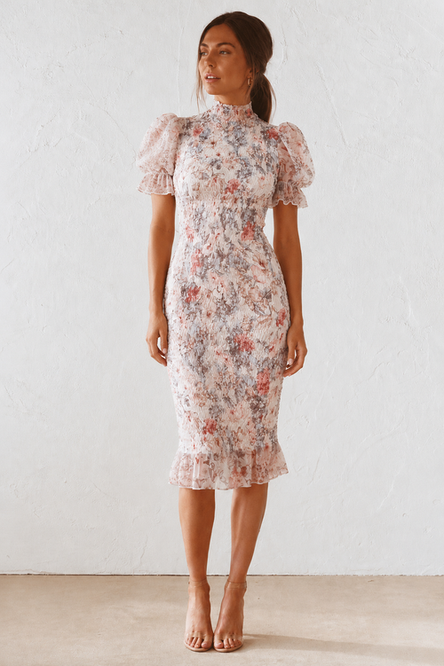 Juliette Midi Dress - Floral