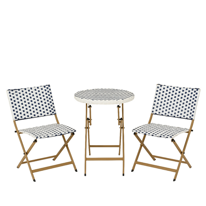 Kaemingk Blue Bellano Wicker Bistro Set