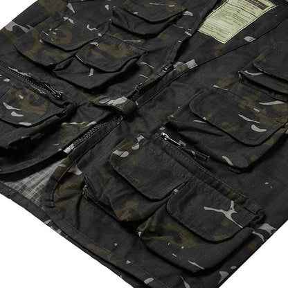 front pockets on kombat kids black btp camo tactical vest