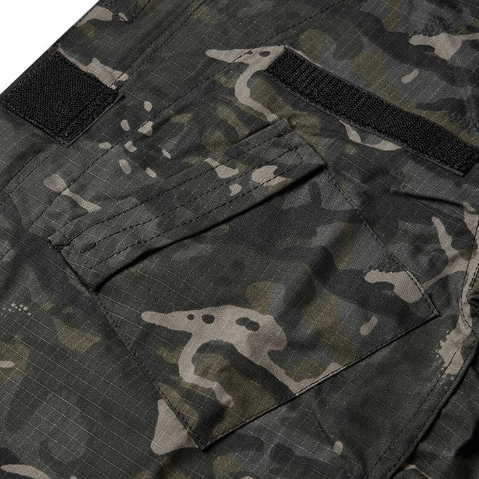 chest pocket on black btp kombat tactical acu assault shirt