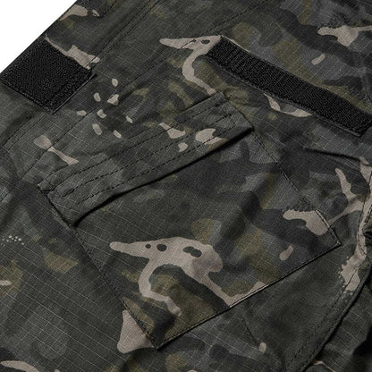 chest pocket on black btp kombat tactical acu assault shirt