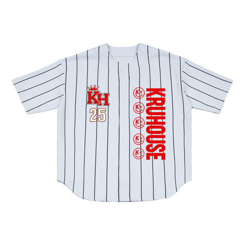 KruHouse Pinstripe Baseball Jersey