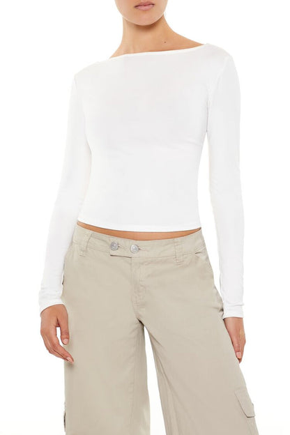 Lace-Up High-Neck Top
