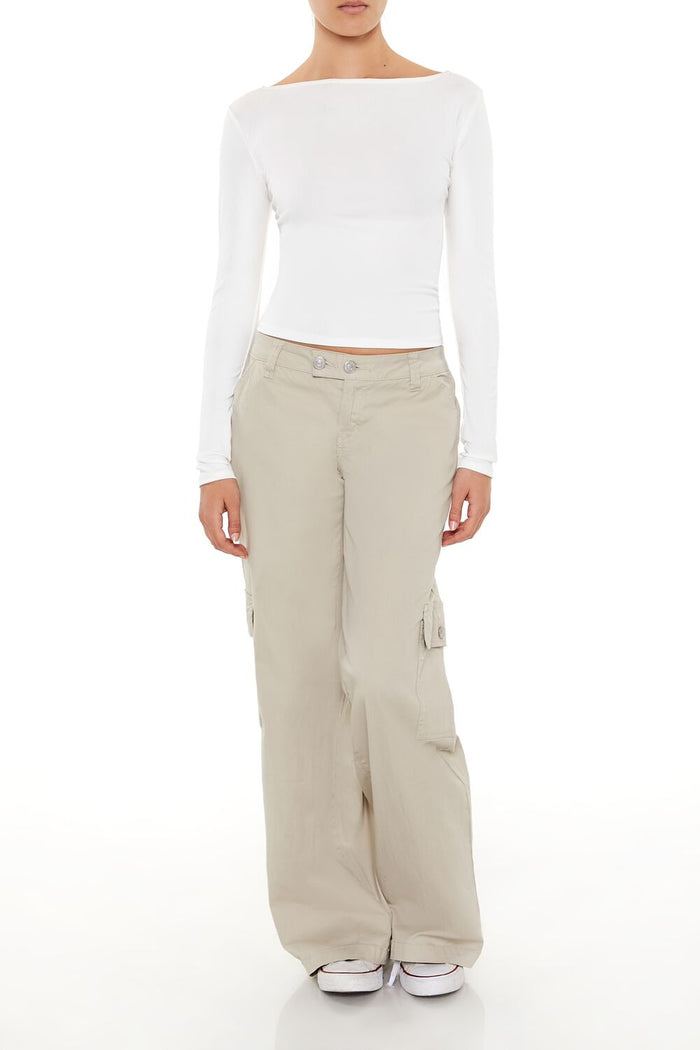 Lace-Up High-Neck Top